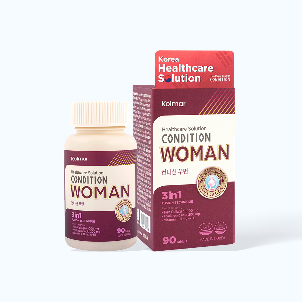 CONDITION WOMAN (Hộp 90 viên) hỗ trợ chống oxy hóa, đẹp da