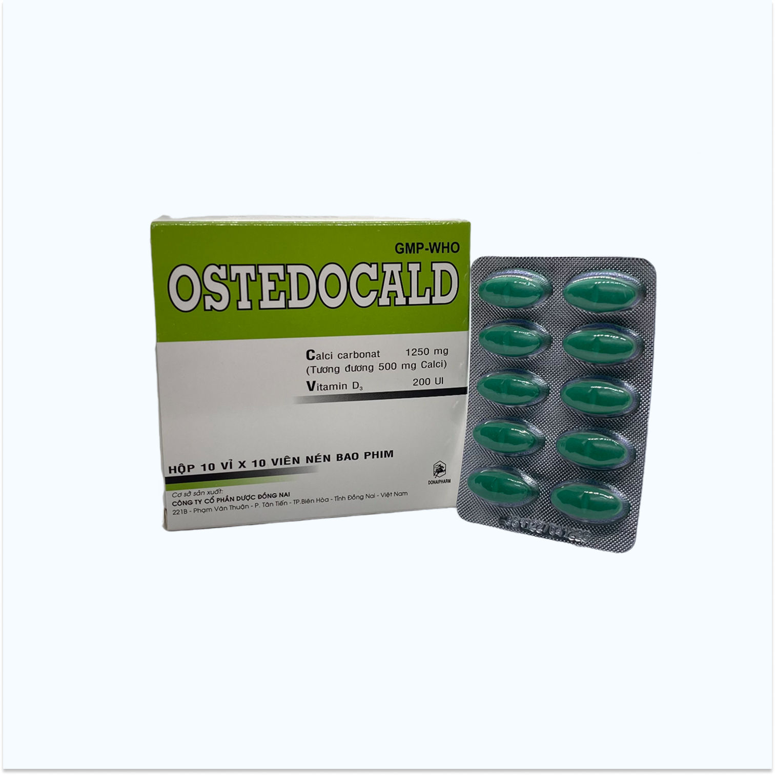 Thuốc Ostedocald bổ sung canxi, điều trị rối loạn dạ dày, acid khó tiêu, ợ nóng (3 vỉ x 10 viên)