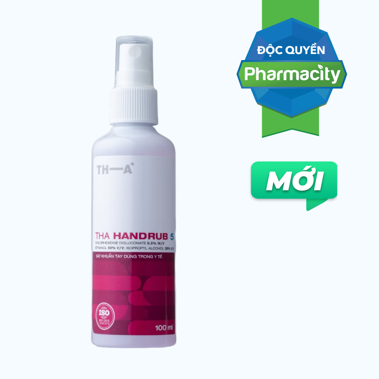 Xịt rửa tay khô sát khuẩn TH.A giúp làm sạch tay nhanh chóng (100ml)