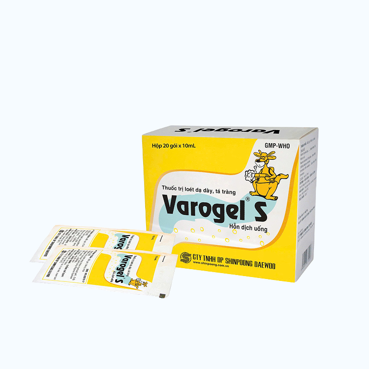 Thuốc Varogel S điều tri viêm loét dạ dày (20 gói x 10 ml)