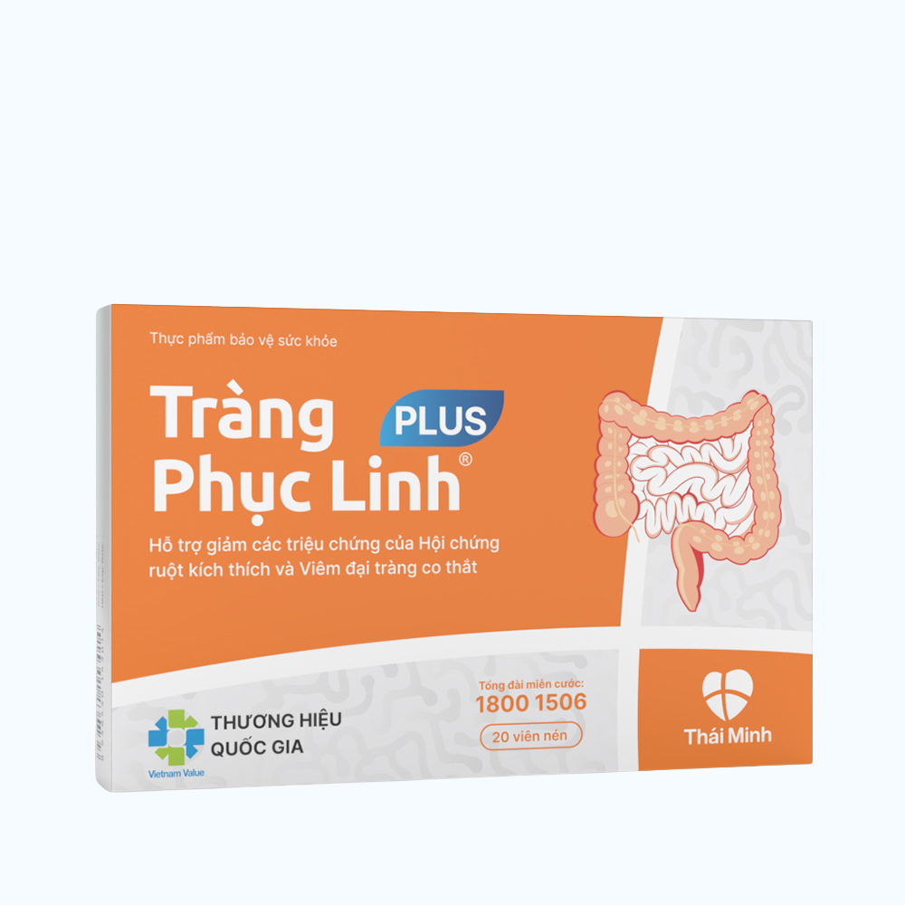 Tràng Phục Linh Plus (hộp 20 viên) giúp cải thiện hội chứng ruột kích thích