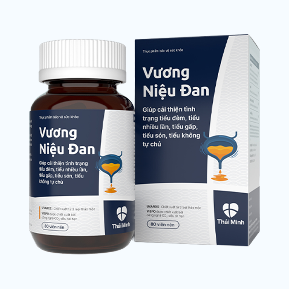 Viên uống Vương Niệu Đan Thái Minh (Hộp 80 viên) giúp giảm kích thích bàng quang