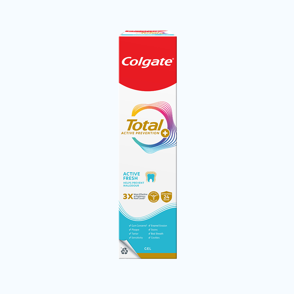 Kem Đánh Răng Colgate Total Active Fresh Giảm Mùi Hôi Miệng 150g