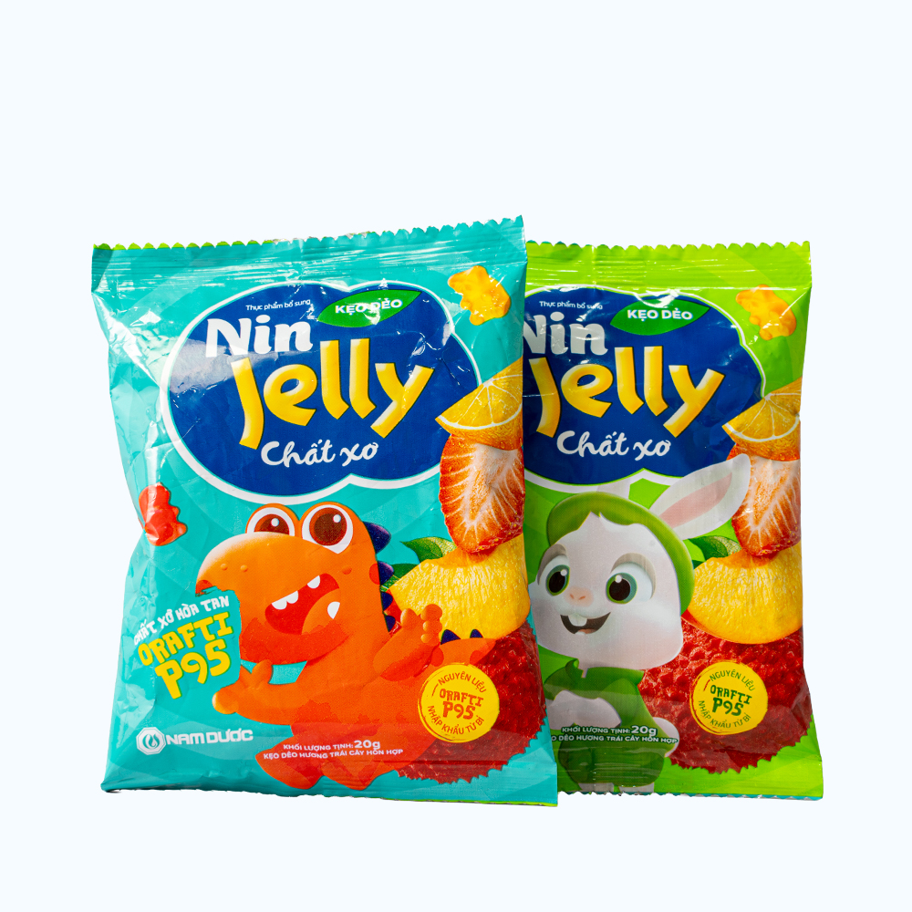 Kẹo dẻo bổ sung chất xơ NAM DƯỢC Nin Jelly 20g (Màu ngẫu nhiên)