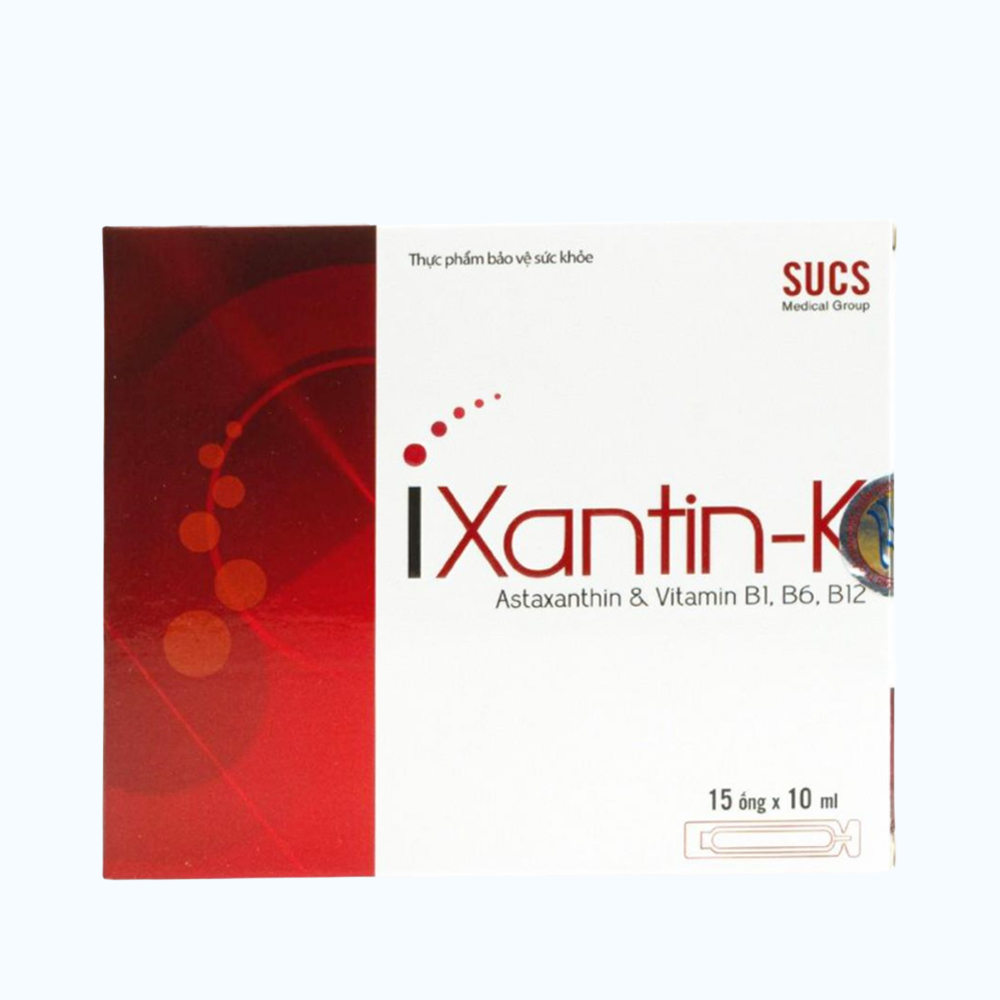 IXANTIN -K là siro hỗ trợ bổ mắt, giảm nhức mỏi và mờ mắt (Hộp 15 ống x 10 ml)
