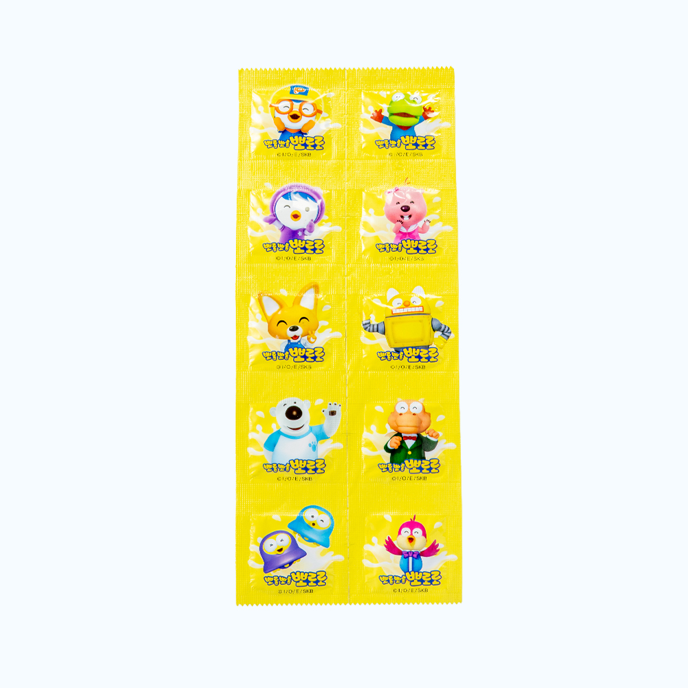 Kẹo ngậm PORORO vị chuối (Vỉ 10 viên)