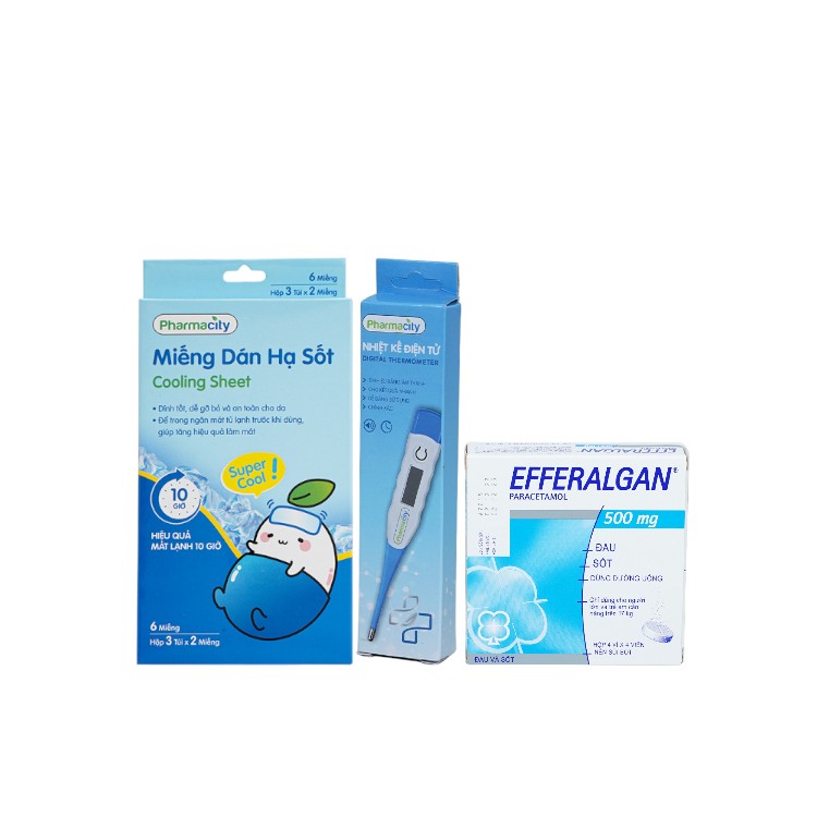 Combo - Hạ sốt ngắn ngày giảm ho, hạ sốt, đau nhức