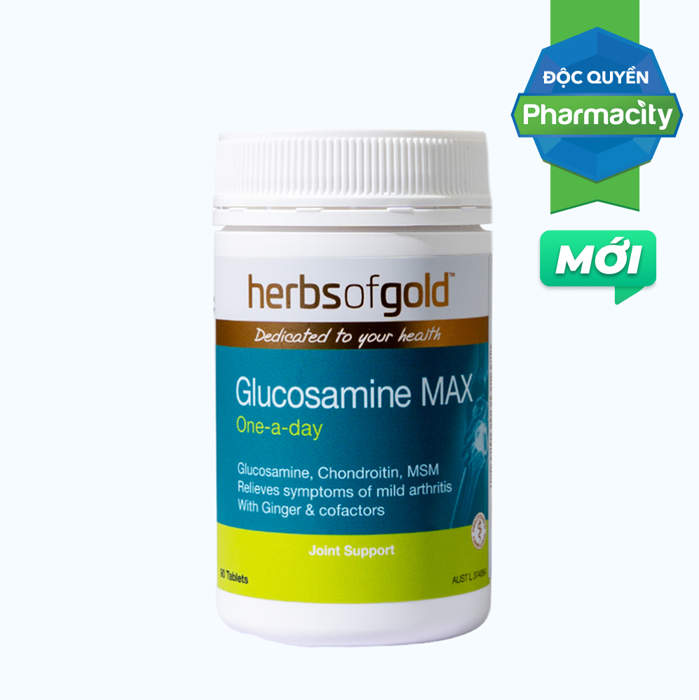 HERBS OF GOLD Glucosamine Max Bổ Xương Khớp (Lọ 90 Viên)