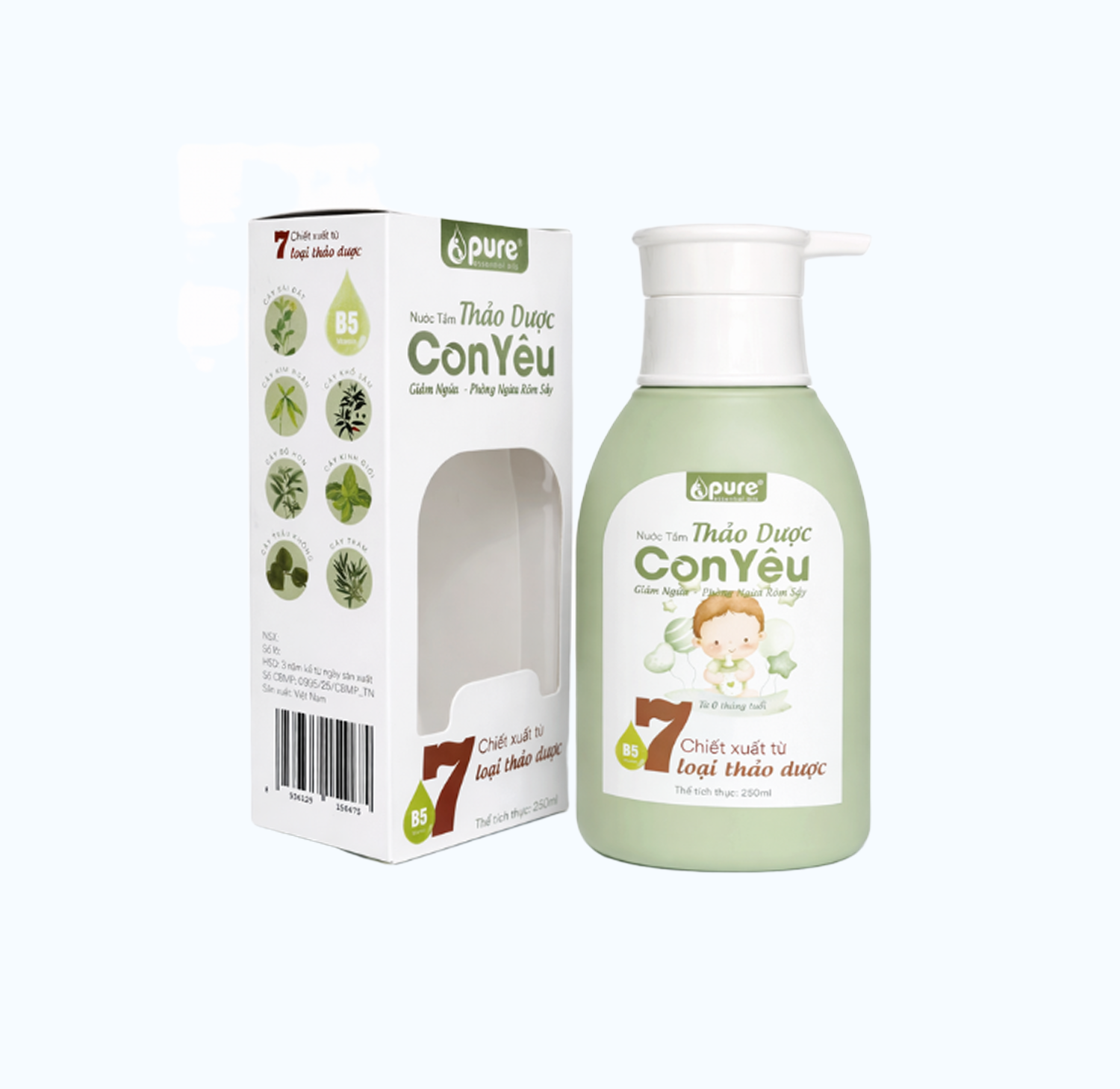 Nước tắm thảo dược Con Yêu (250ml)
