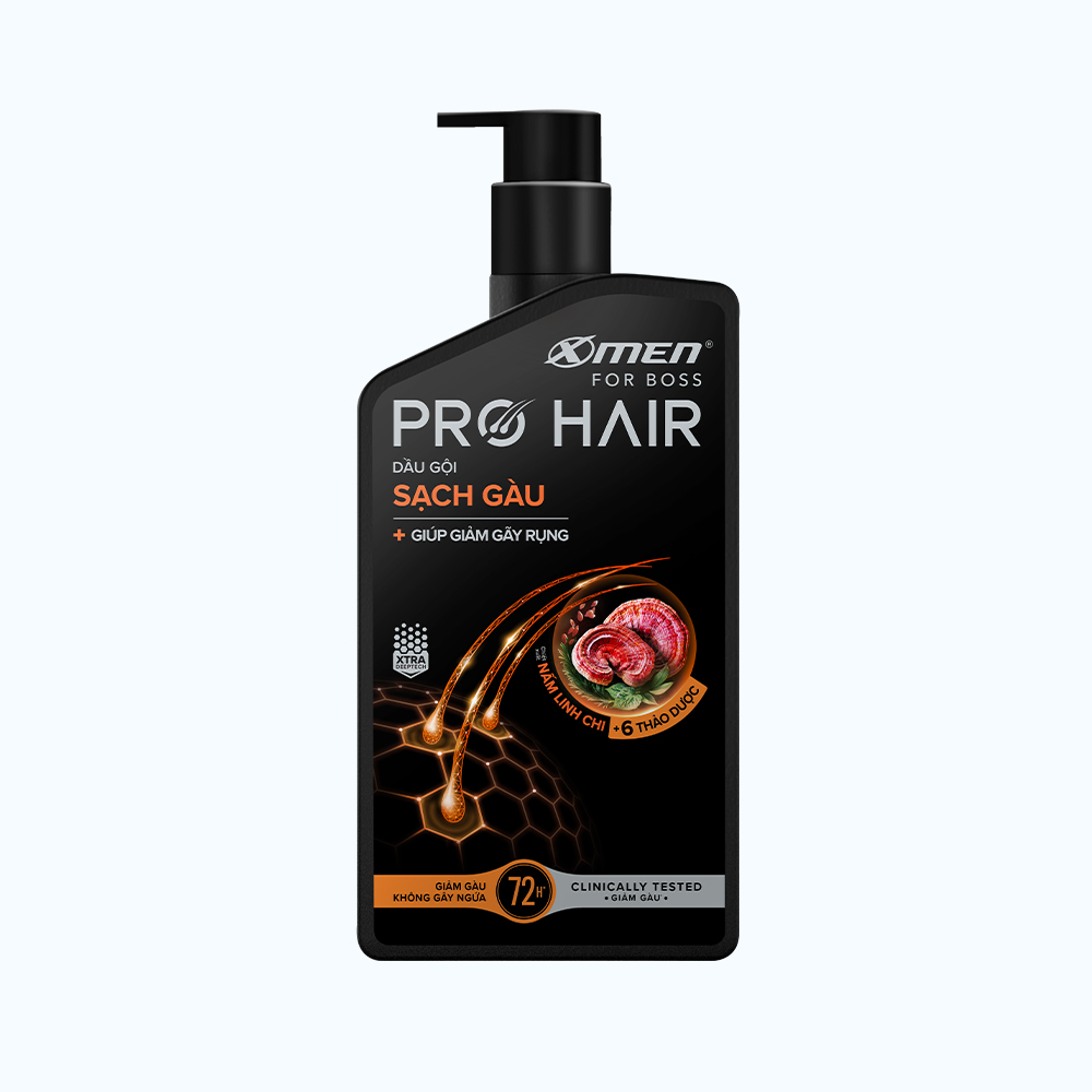 Dầu Gội Sạch Gàu & Giảm Rụng Xmen For Boss Pro Care 350G