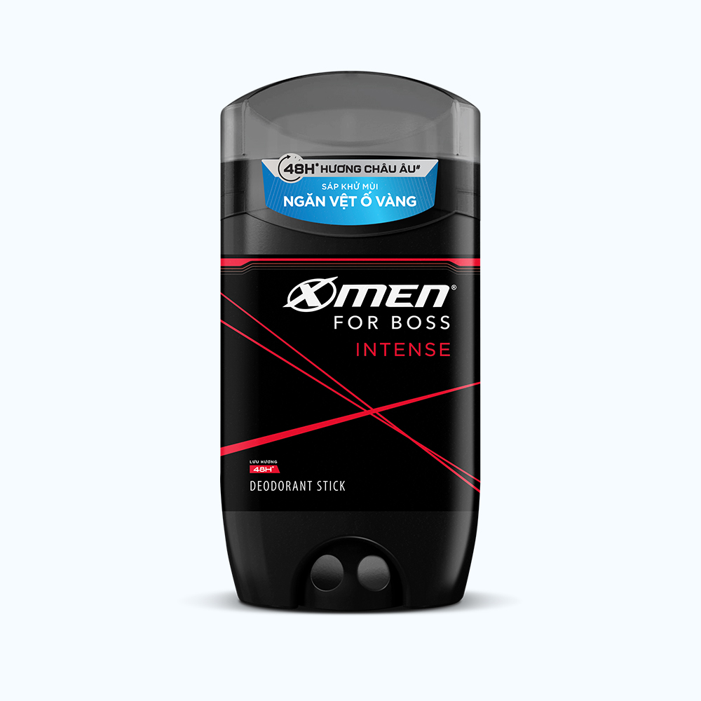 Sáp Khử Mùi Xmen For Boss Intense Xanh 80g ngăn vết ố vàng