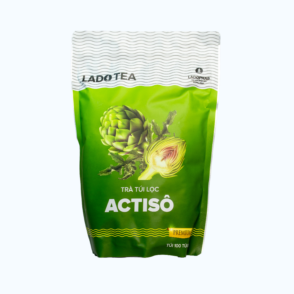 Trà Túi Lọc Actiso Ladophar Ladotea (Gói 100 túi x 2g)