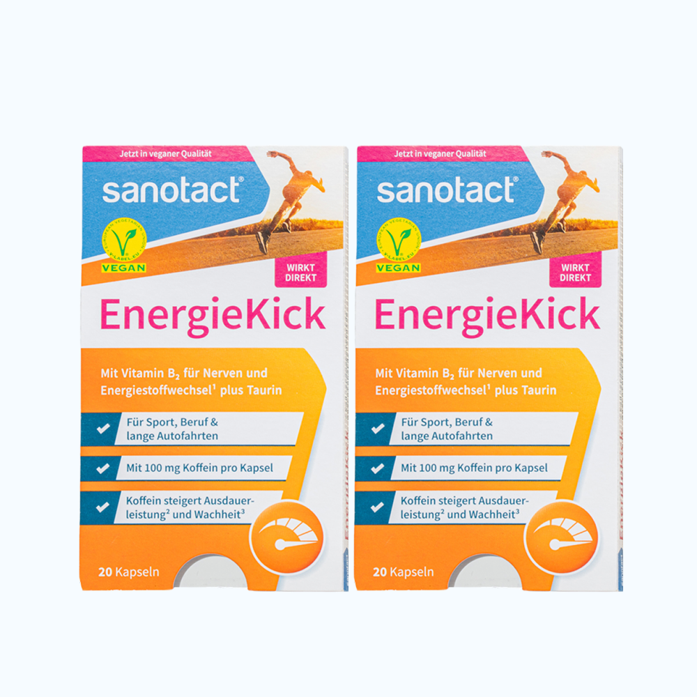 Combo 2 Sanotact Energiekick hỗ trợ cải thiện mệt mỏi (Hộp 20 viên)