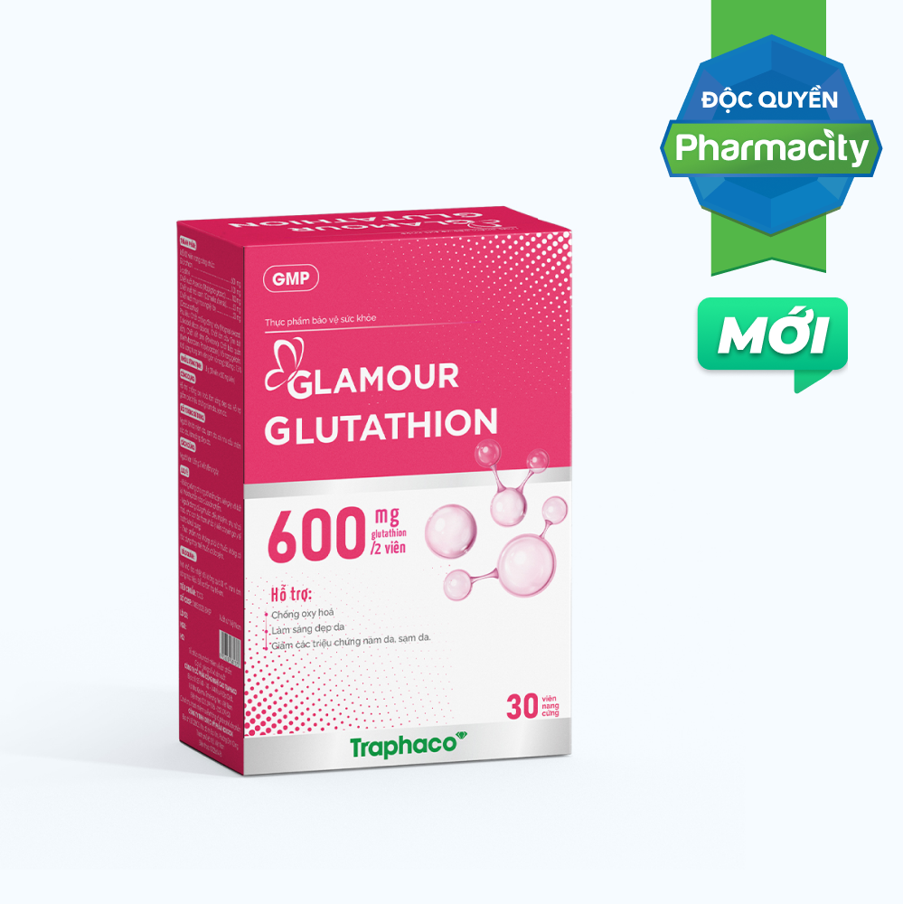 Thực Phẩm Bảo Vệ Sức Khỏe GLAMOUR GLUTATHION Hỗ Trợ Chống Oxy Hóa, Giảm Nám Da, Sạm Da