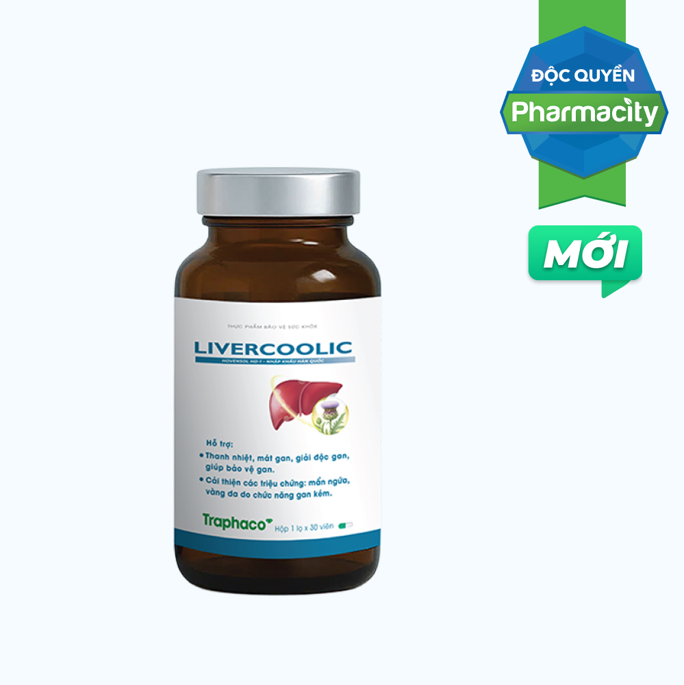 Thực Phẩm Bảo Vệ Sức Khỏe LIVERCOOLIC Hỗ Trợ Thanh Nhiệt, Giải Độc Gan