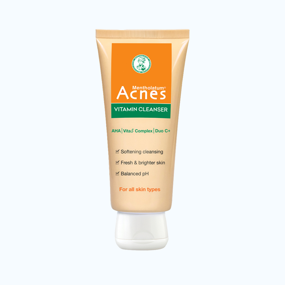 Kem rửa mặt Mentholatum Acnes Vitamin Cleanser 100g