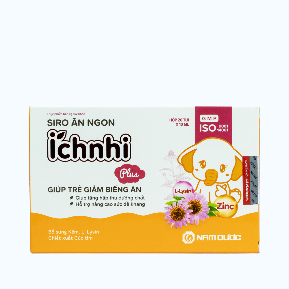 Siro ăn ngon Ích Nhi Plus hỗ trợ bé ăn ngon, đề kháng tốt
