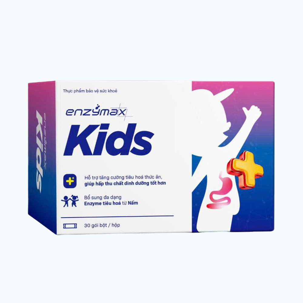 Thực phẩm bảo vệ sức khỏe ENZYMAX KIDS hỗ trợ tăng cường tiêu hóa (Hộp 30 gói)