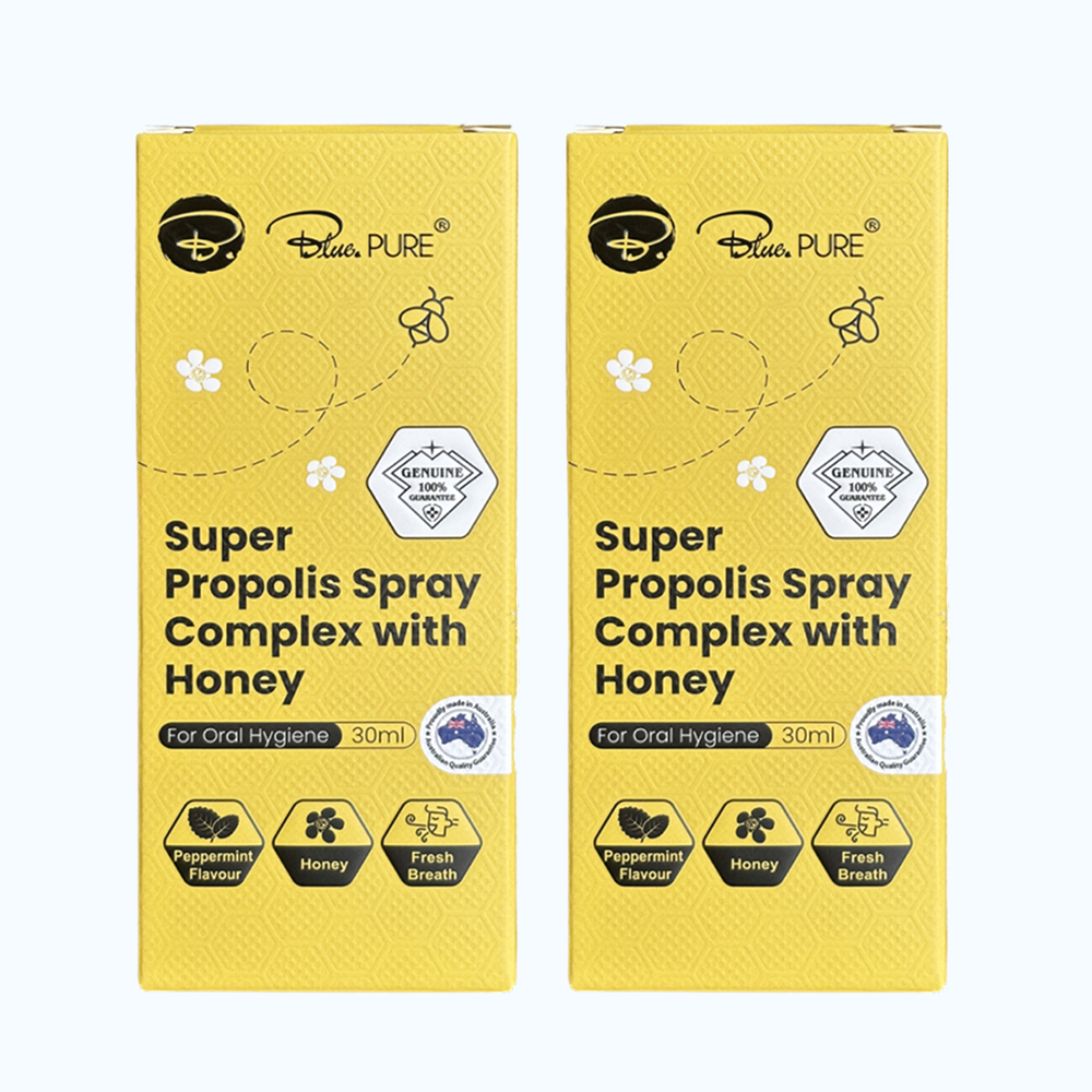 Combo 2 Chai Bluepure Propolis Spray Xịt Họng Giảm Ho (Chai 30ml)