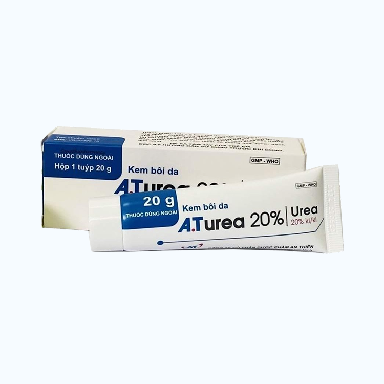 Kem bôi da A.T Urea 20% An Thiên (Tuýp 20g) điều trị bệnh vảy cá, vảy nến, tăng dày sừng