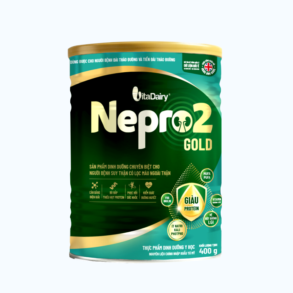 Sữa bột Nepro 2 Gold VitaDairy dành cho người suy thận (400g)
