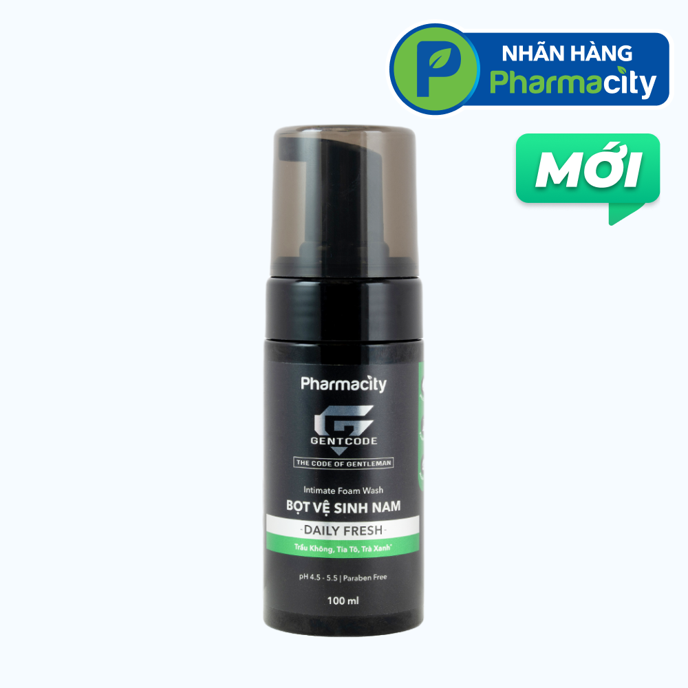 Gentcode Bọt Vệ Sinh Nam Daily Fresh (Chai 100ml)
