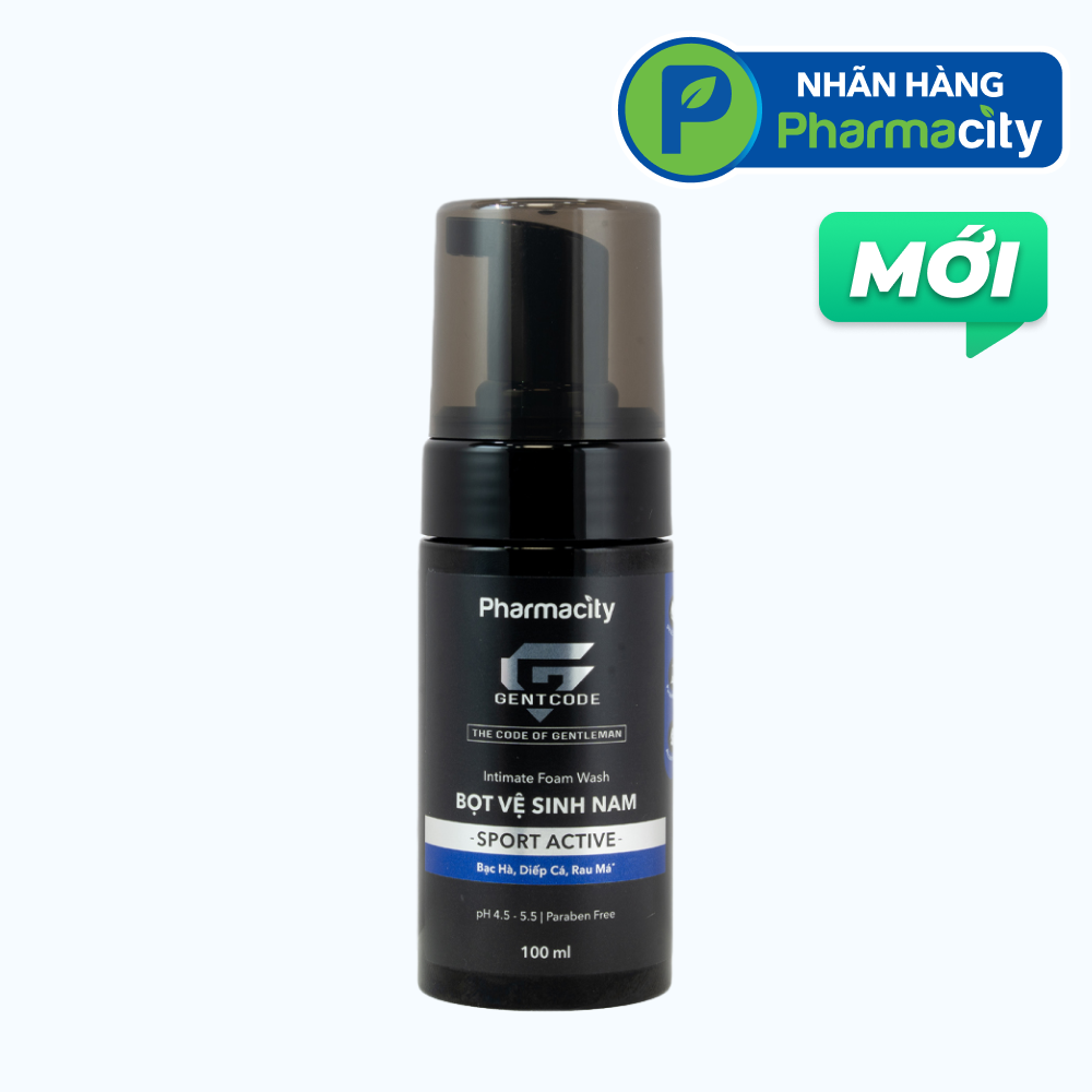 Gentcode Bọt Vệ Sinh Nam Sport Active (Chai 100ml)