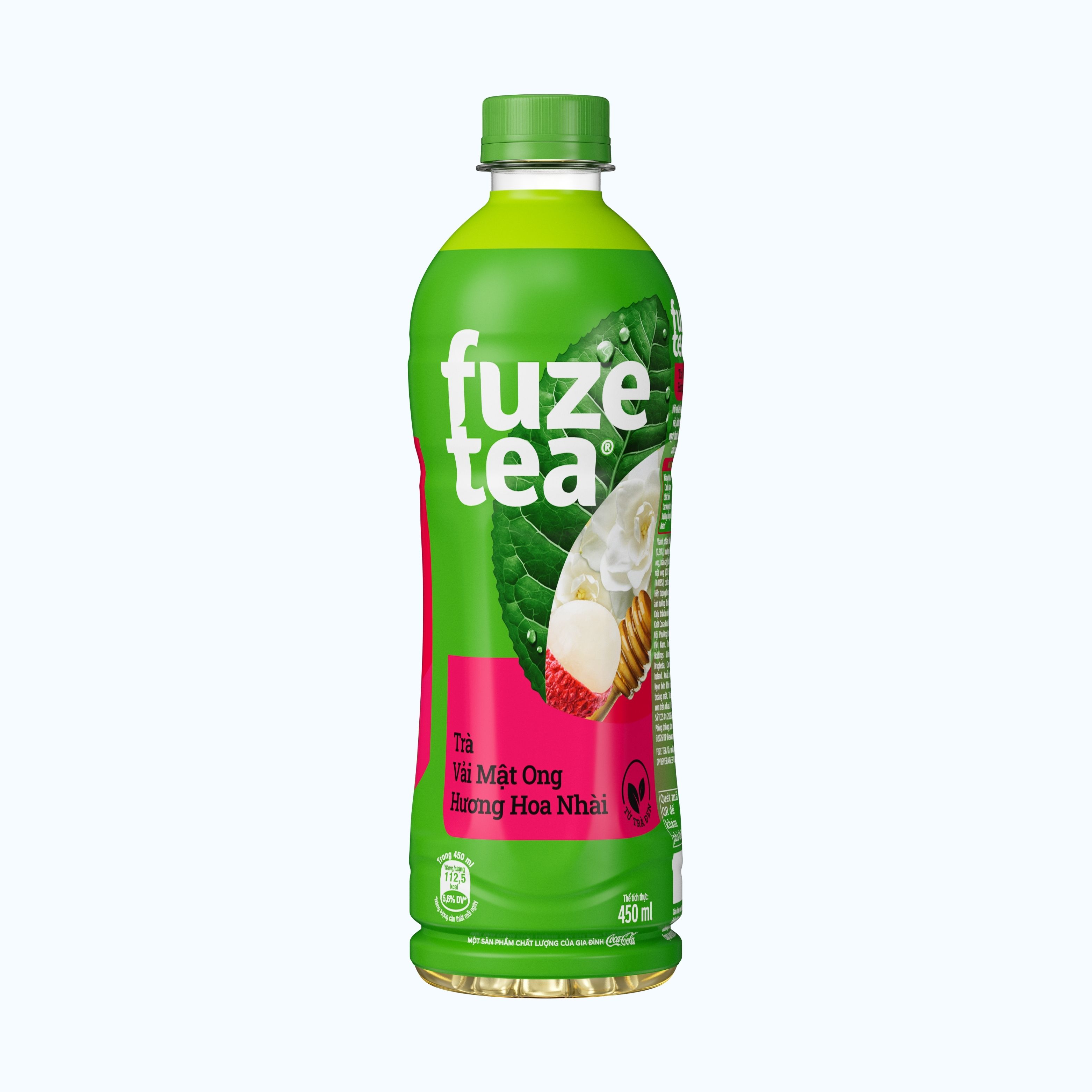 Trà đào hạt chia FUZE (450ml) hỗ trợ thanh nhiệt, chống oxy hoá