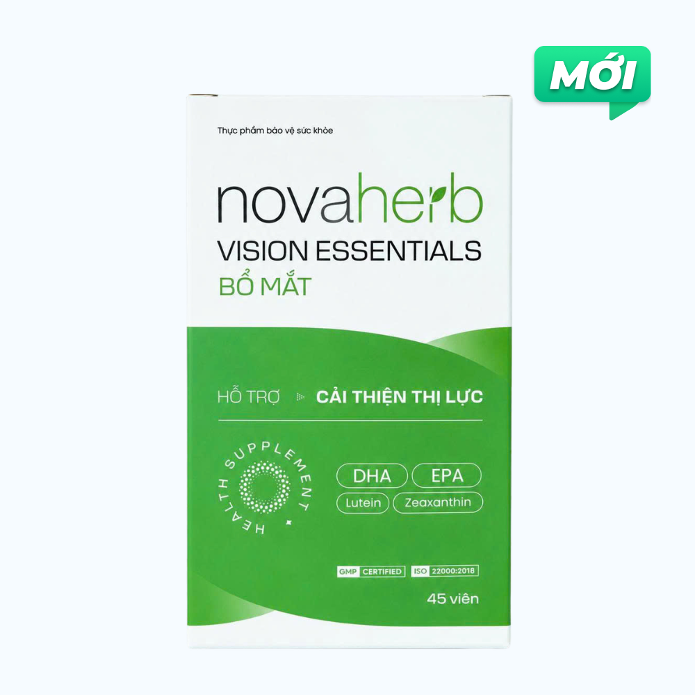 Novaherb Vision Essentials Hỗ Trợ Bổ Mắt (Hộp 45 Viên)