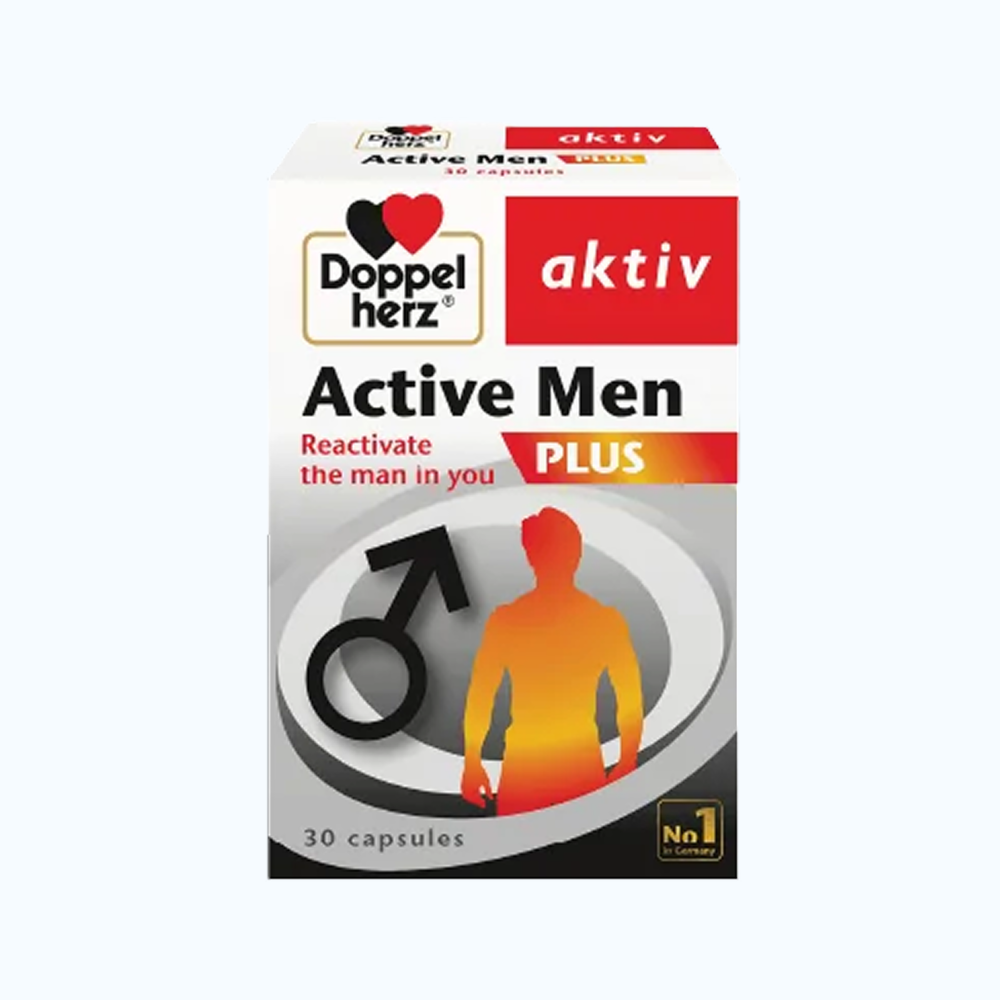 Viên uống DOPPELHERZ Active Men Plus Tăng Cường Sinh Lưc Nam (Hộp 30 viên)