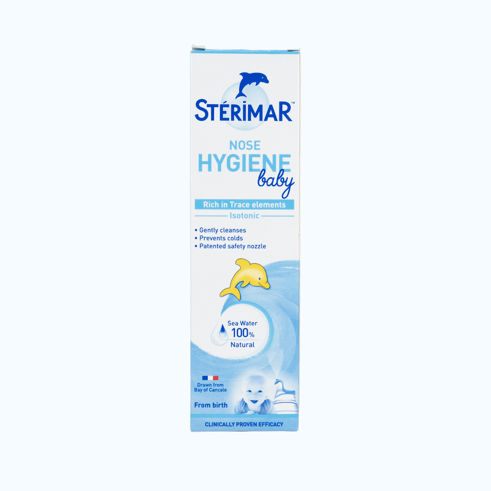 Dung dịch xịt mũi trẻ em STERIMAR Nose Hygiene Baby vệ sinh mũi hằng ngày (100ml)