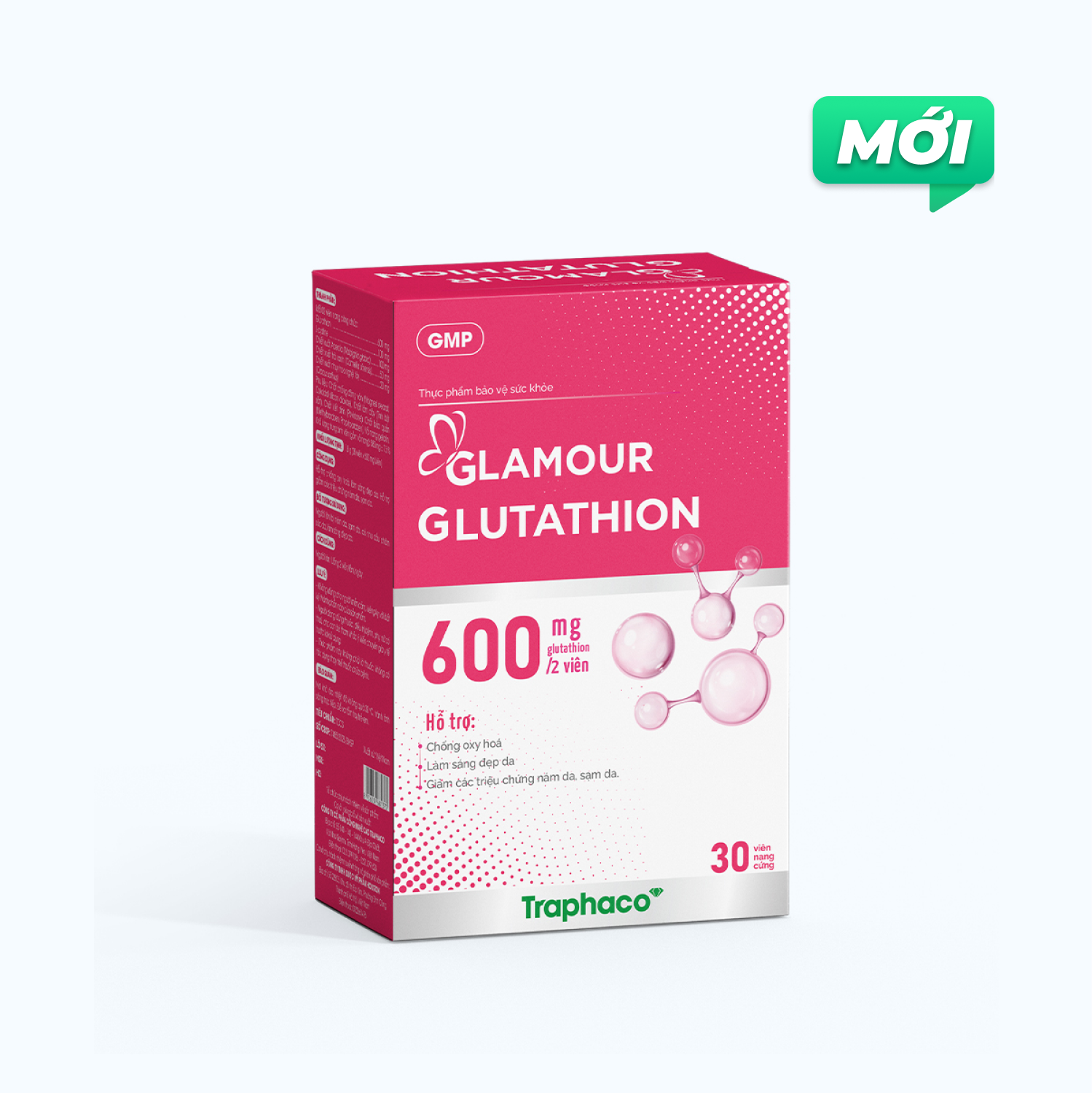 Thực Phẩm Bảo Vệ Sức Khỏe GLAMOUR GLUTATHION Hỗ Trợ Chống Oxy Hóa, Giảm Nám Da, Sạm Da