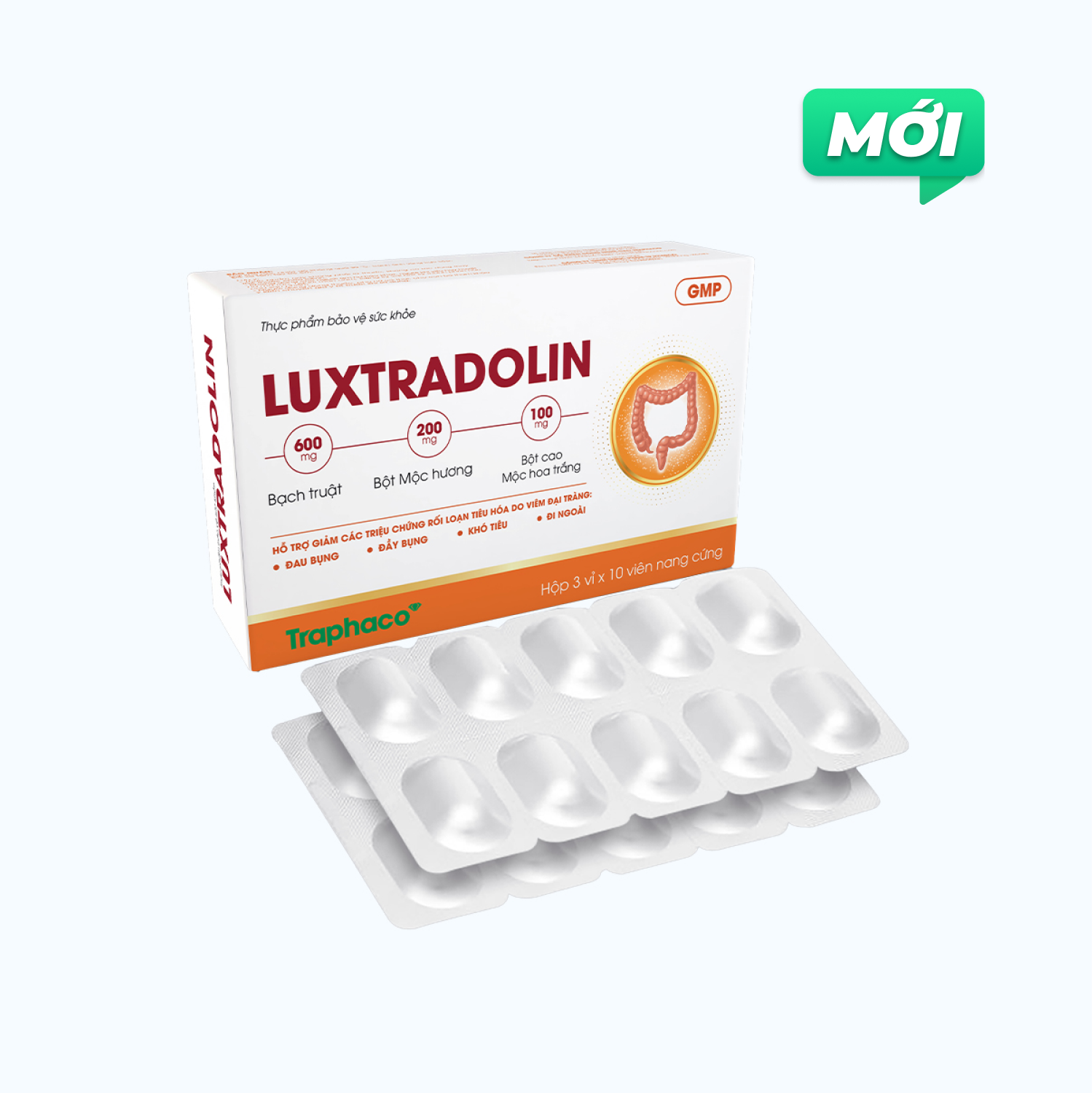 Thực Phẩm Bảo Vệ Sức Khỏe LUXTRADOLIN Hỗ Trợ Giảm Các Triệu Chứng Rối Loạn Tiêu Hóa