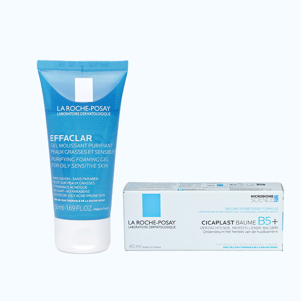 Combo làm sạch, dưỡng da La Roche Posay