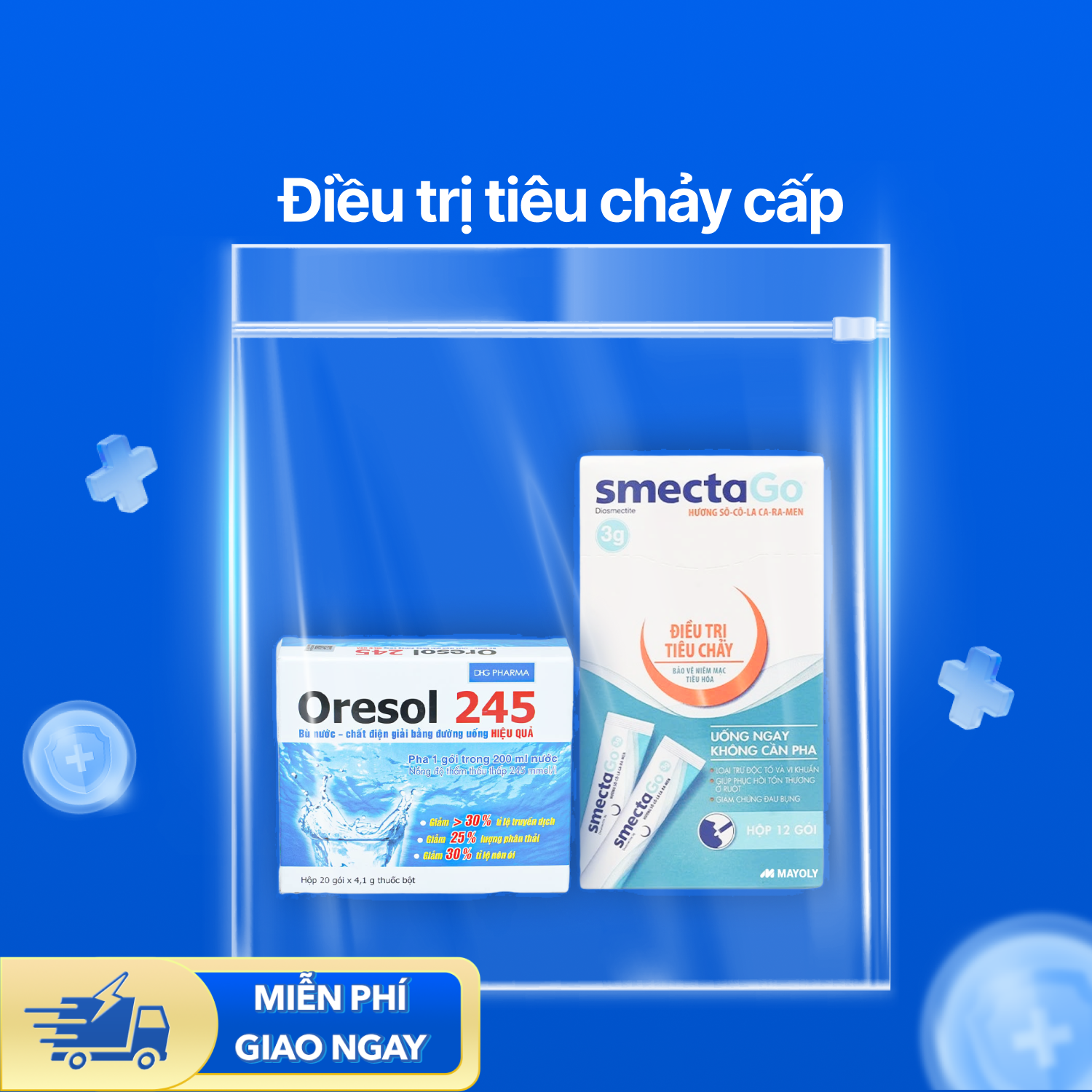Combo điều trị tiêu chảy cấp
