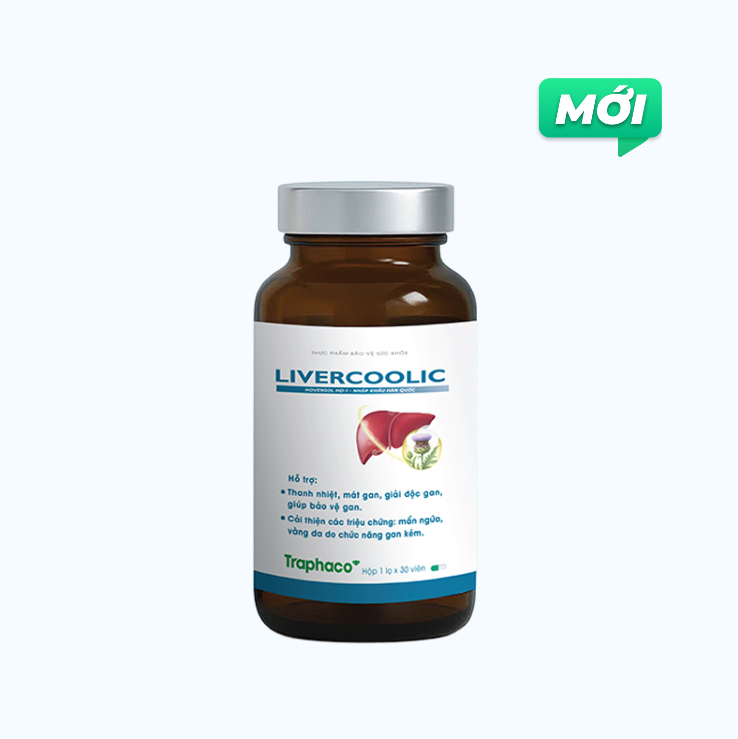 Thực Phẩm Bảo Vệ Sức Khỏe LIVERCOOLIC Hỗ Trợ Thanh Nhiệt, Giải Độc Gan