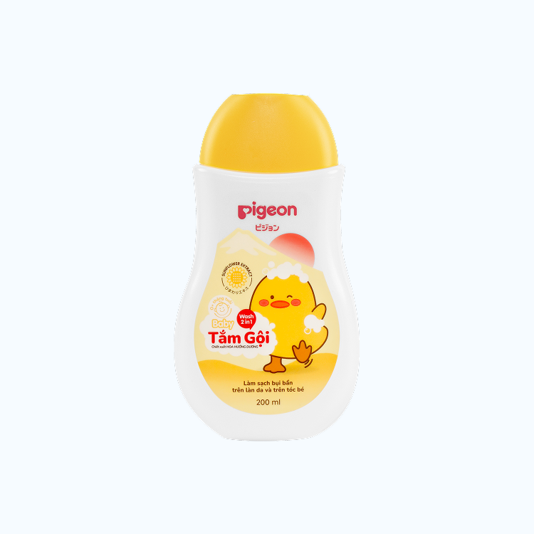 Sữa tắm gội Pigeon hoa hướng dương dịu nhẹ cho bé (200ml)
