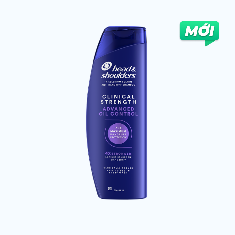 Dầu Gội Head & Shoulders Sạch Gàu Da Đầu Dầu Clinical Strength Advanced Oil Control 400ml