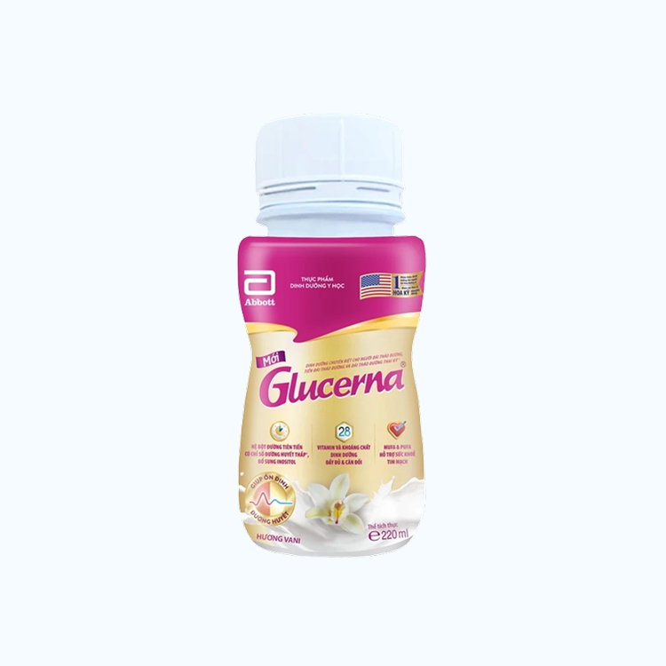 Sữa nước Abbott Glucerna hương vani dành cho người tiểu đường (Chai 220g)