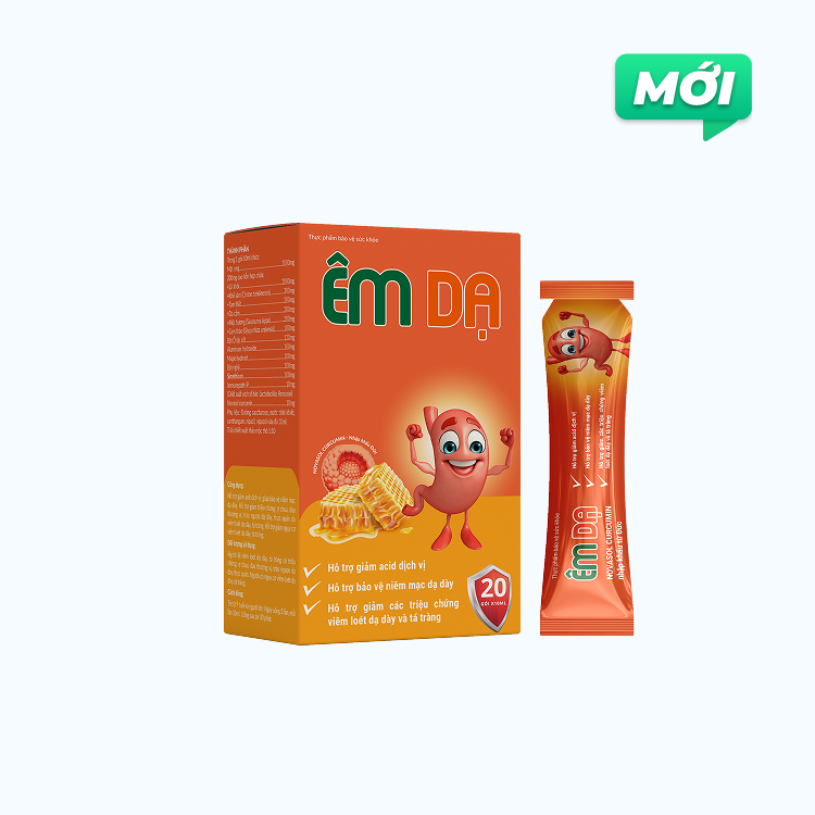 TPBVSK Êm Dạ Gel - Hỗ Trợ Giảm Acid Dịch Vị, Bảo Vệ Niêm Mạc, Giảm Triệu Chứng Trào Ngược, Viêm Loét Dạ Dày, Tá Tràng