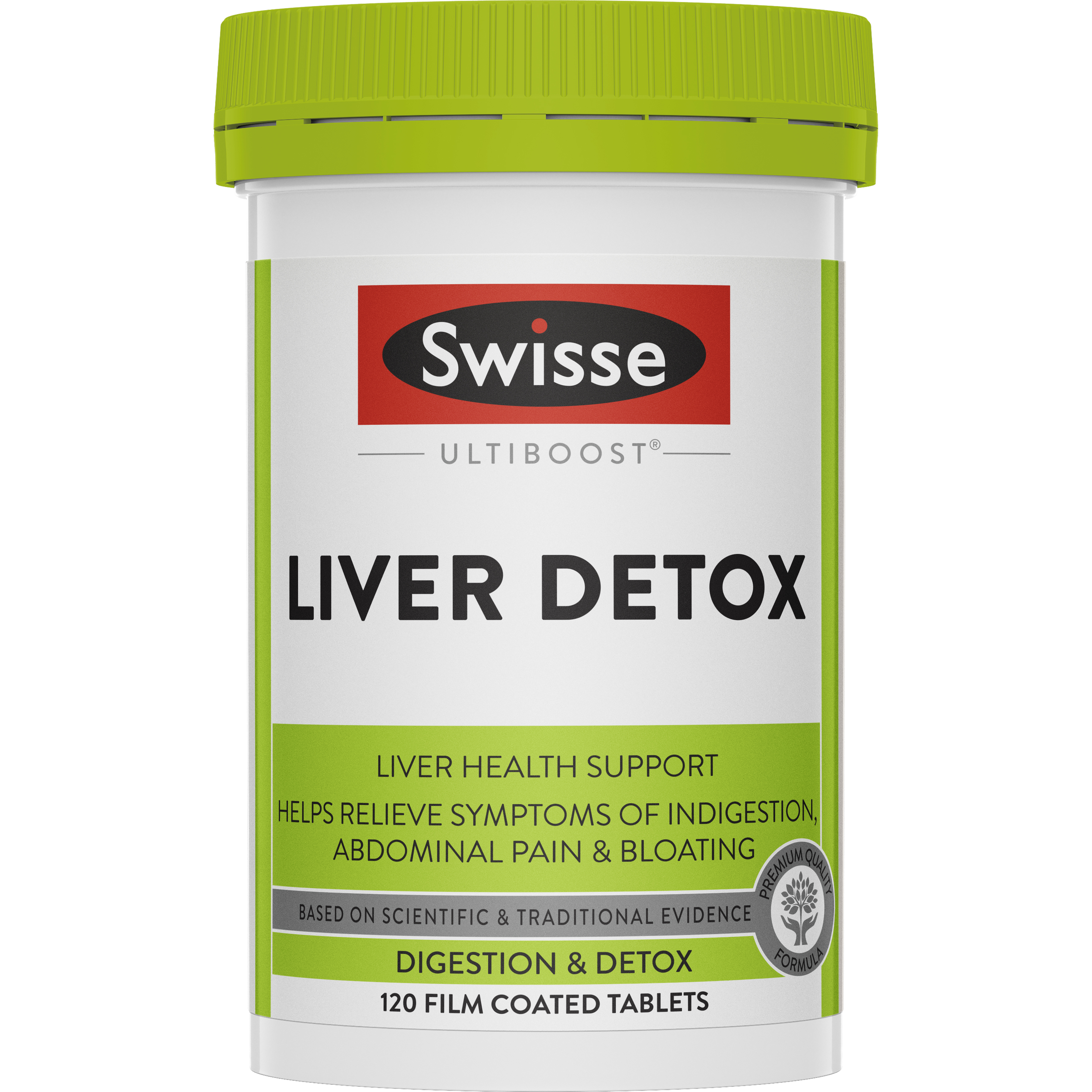 Viên uống Swisse Ultiboost Liver Detox cải thiện chức năng gan, đầy bụng (Hộp 120 viên)