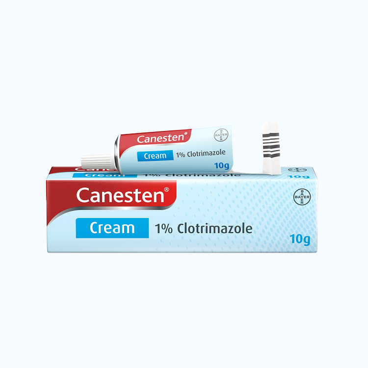 Thuốc dùng ngoài Canesten 1% điều trị nấm ngoài da, viêm bộ phận sinh dục do nấm (tuýp 10g)