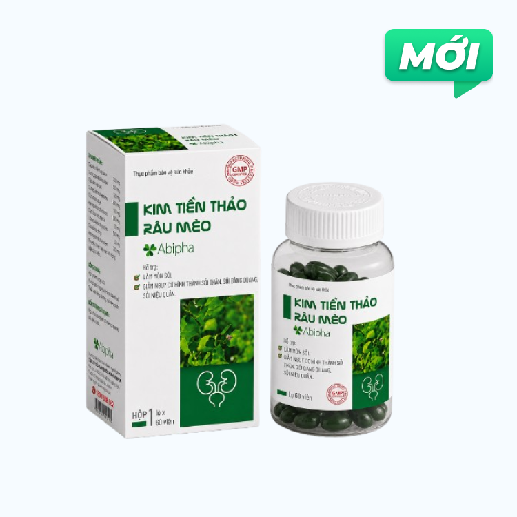 TPBVSK Abipha Kim Tiền Thảo Râu Mèo (Hộp 60 Viên)