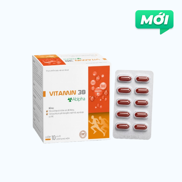 TPBVSK Abipha Vitamin 3B (Hộp x 10 Vỉ x 10 Viên)