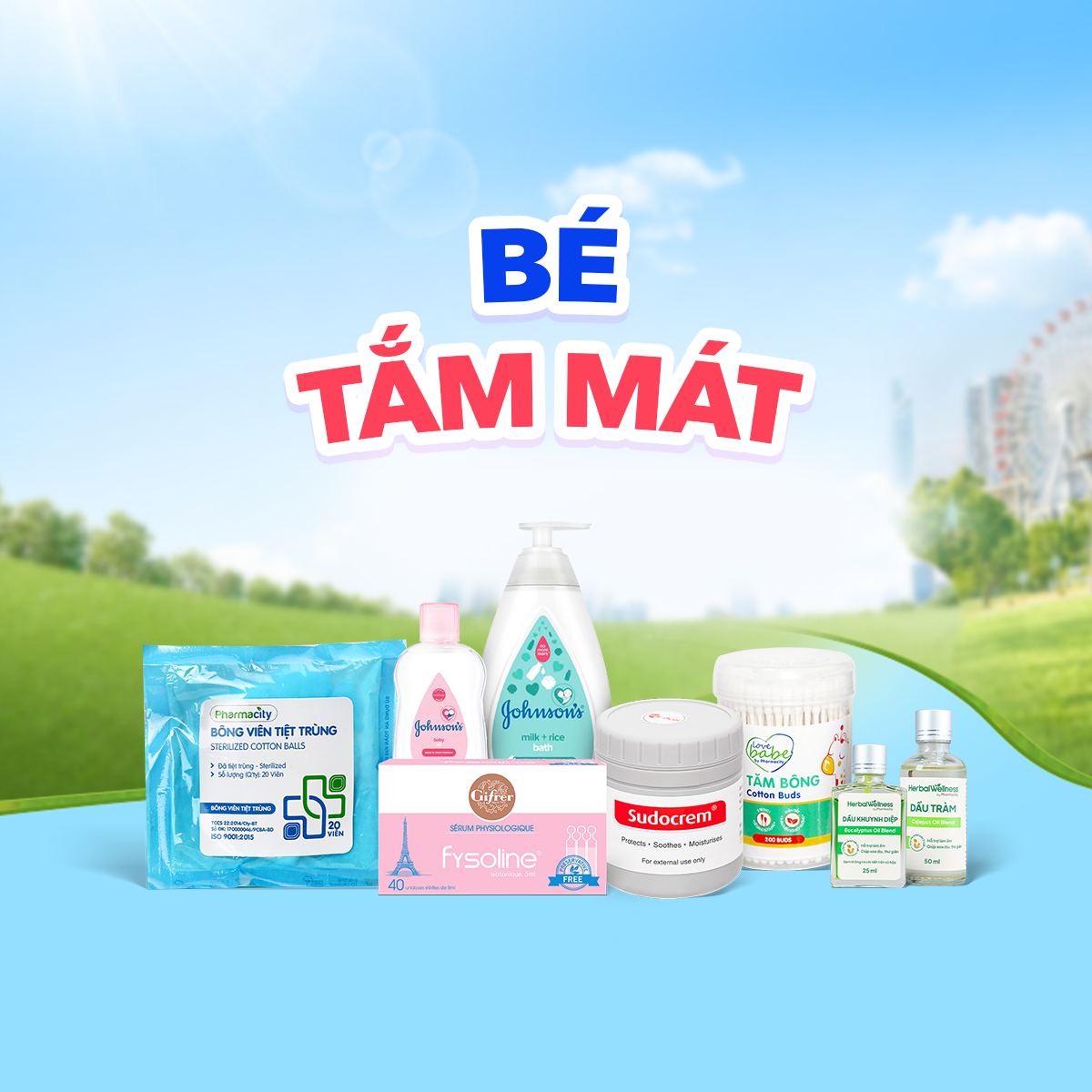 Combo "Bé Tắm Mát"