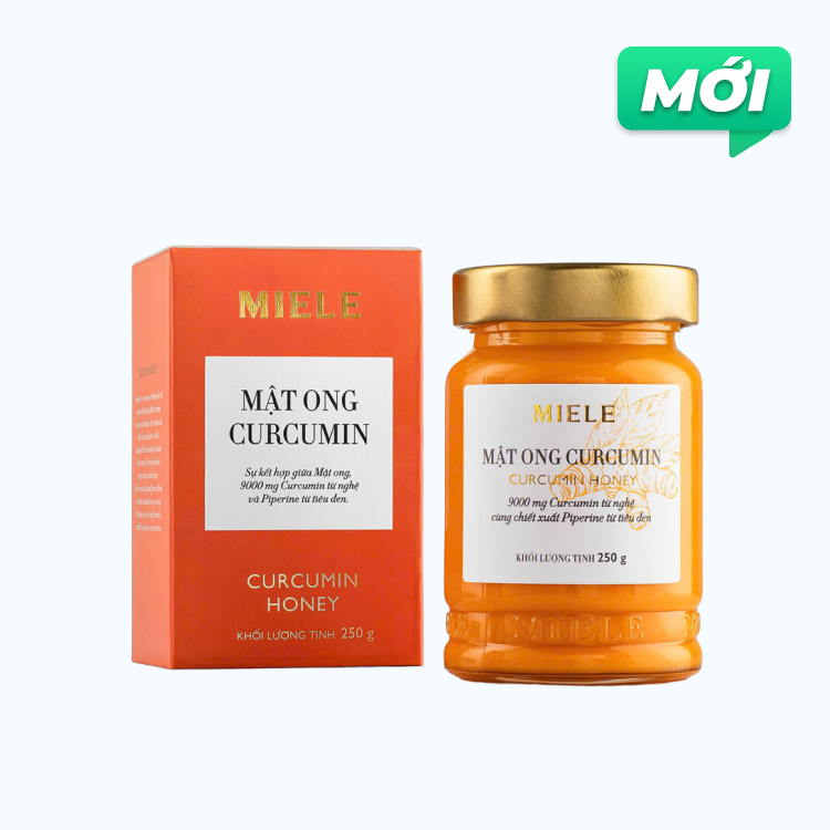 Mật Ong Curcumin Miele Hũ 250G