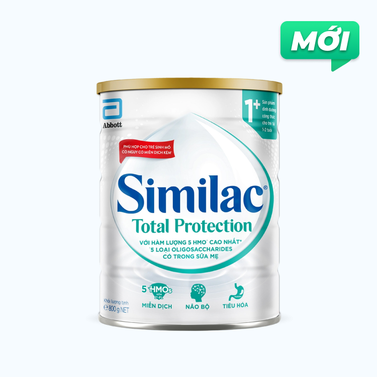 Sữa bột dinh dưỡng Similac Total Protection 1+ cho trẻ 12-24 Tháng (Lon 800g)