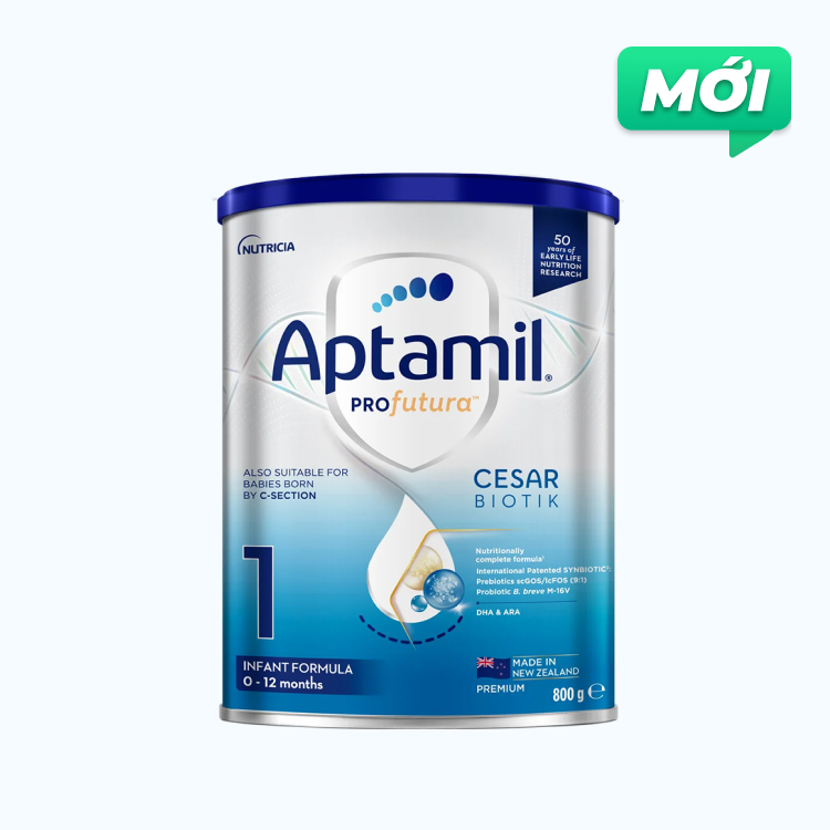 Sữa bột dinh dưỡng Aptamil Profutura 1 Cesar cho trẻ 0-12 Tháng (Lon 800g)