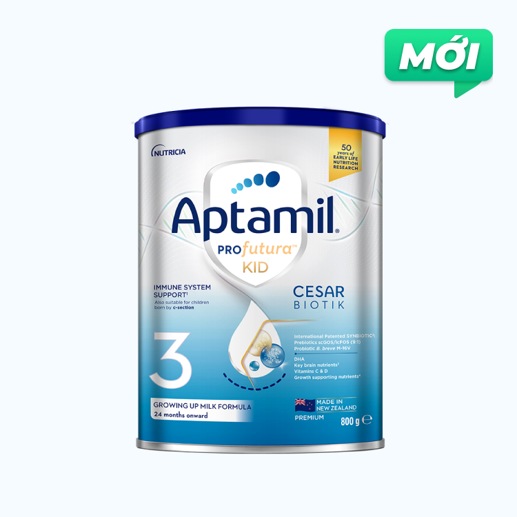 Sữa bột dinh dưỡng Aptamil Profutura 3 Cesar cho trẻ trên 2 tuổi (Lon 800g)