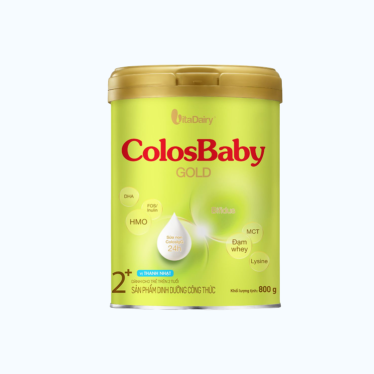 Sữa bột dinh dưỡng ColosBaby Gold 2+ Cho Trẻ trên 2 tuổi (Lon 800g)